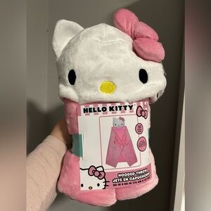 SOLD-Hello Kitty Hooded Throw